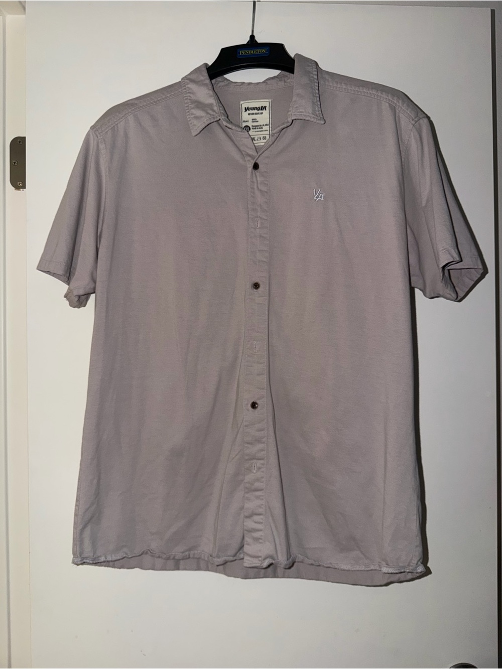 YoungLA cotton button up athletic fit